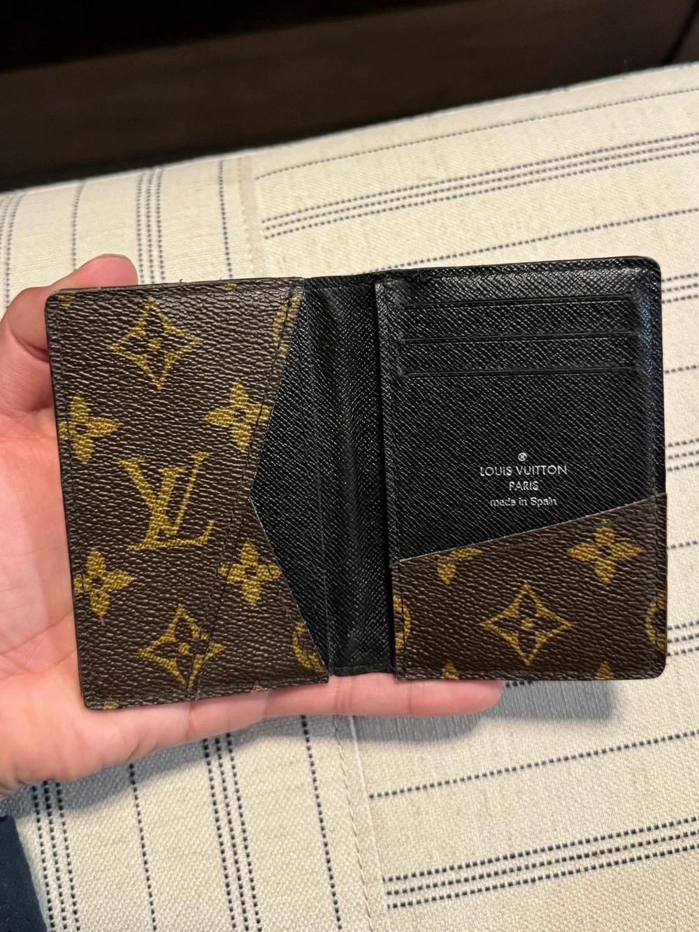 Louis Vuitton Monogram Card & Pocket Organizer in Brown and Black